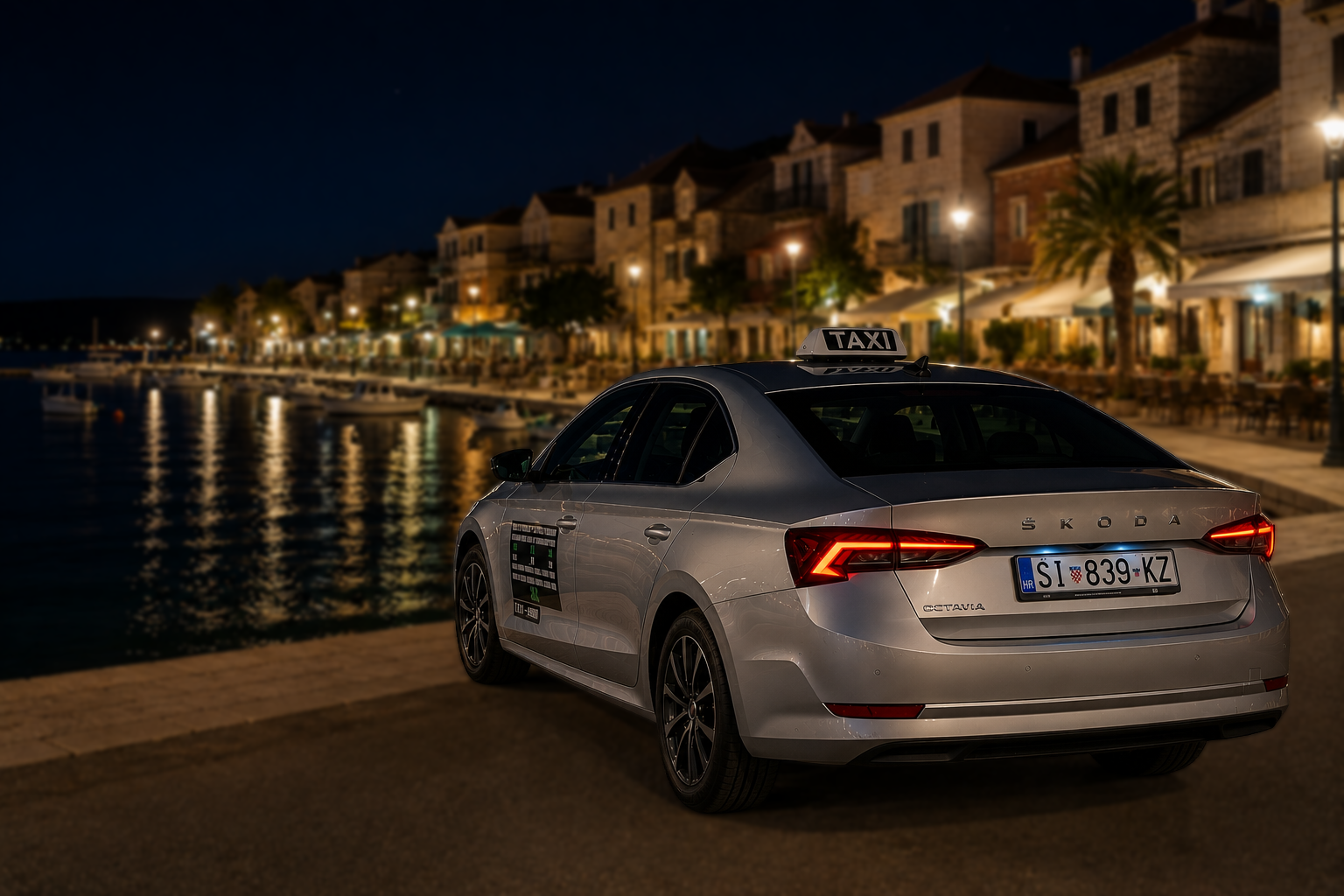 Night Taxi Šibenik – Evening Transport & Booking